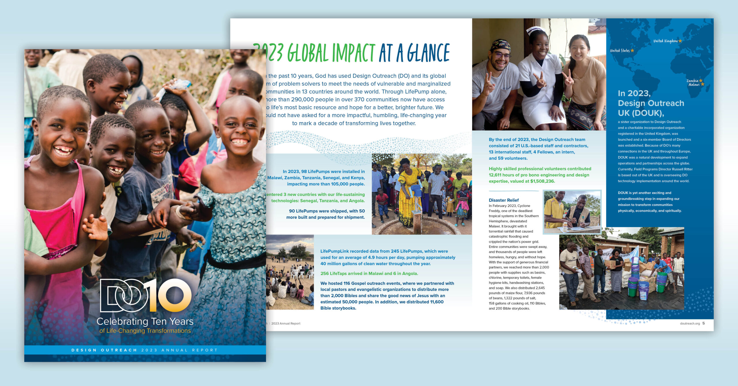 Design Outreach | Peebles Creative Group | Annual Report | Humanitarian Engineering | Faith-based | Christian